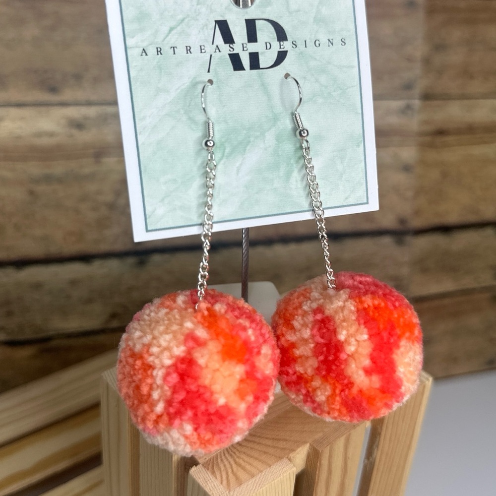 Tropic Pom Pom Earrings